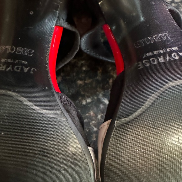 Chic Black and Red High Heels with Ankle Strap - Picture 10 of 10